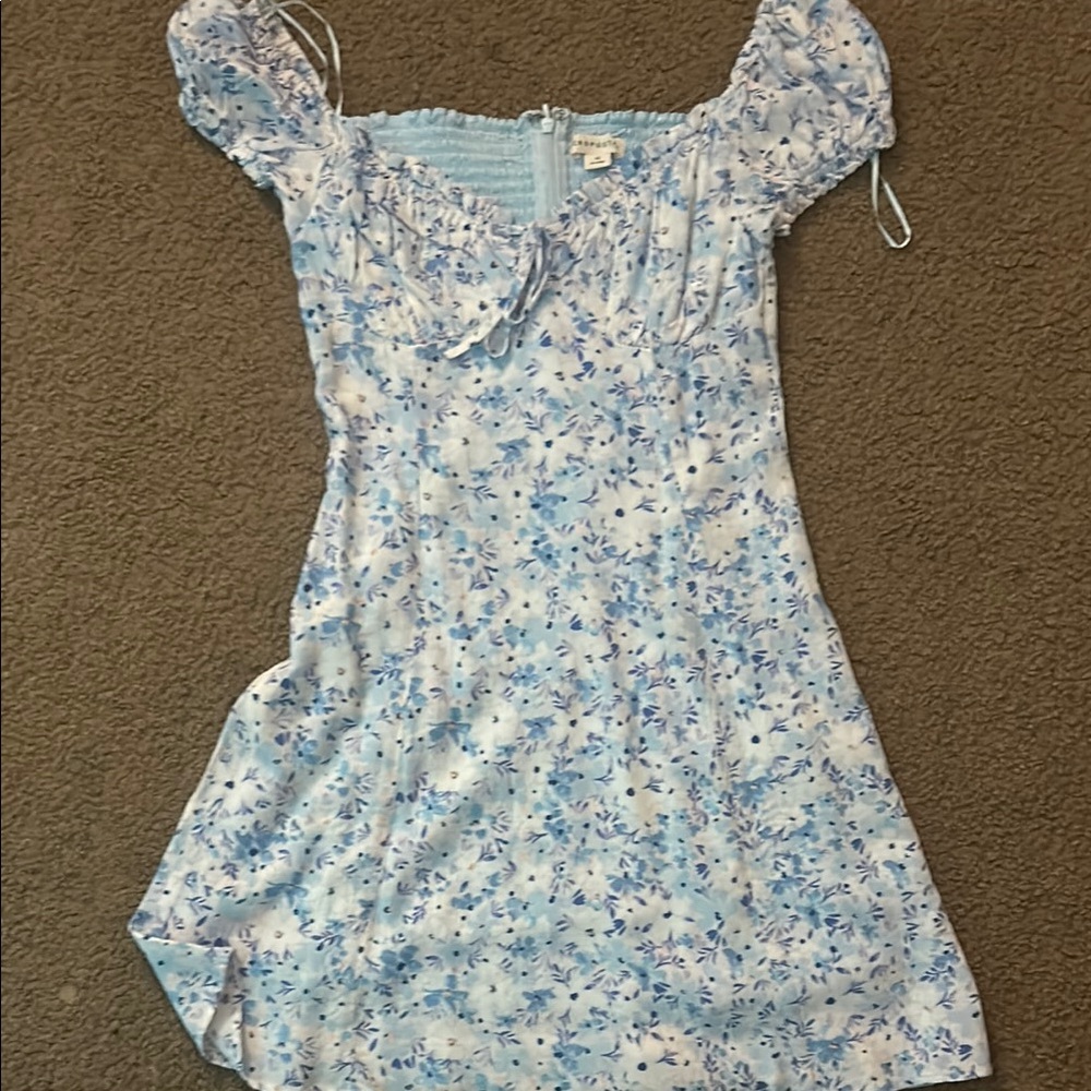 Aeropostale Blue Floral Mini Dress perfect condition